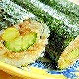 リメイク❤枝豆ご飯ｄｅ胡瓜と甘味噌の巻き寿司❤